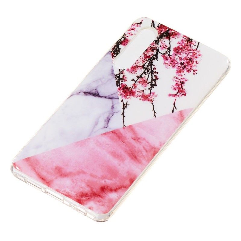 Hoesje Huawei P30 Gemarmerde Pruimenbloesem