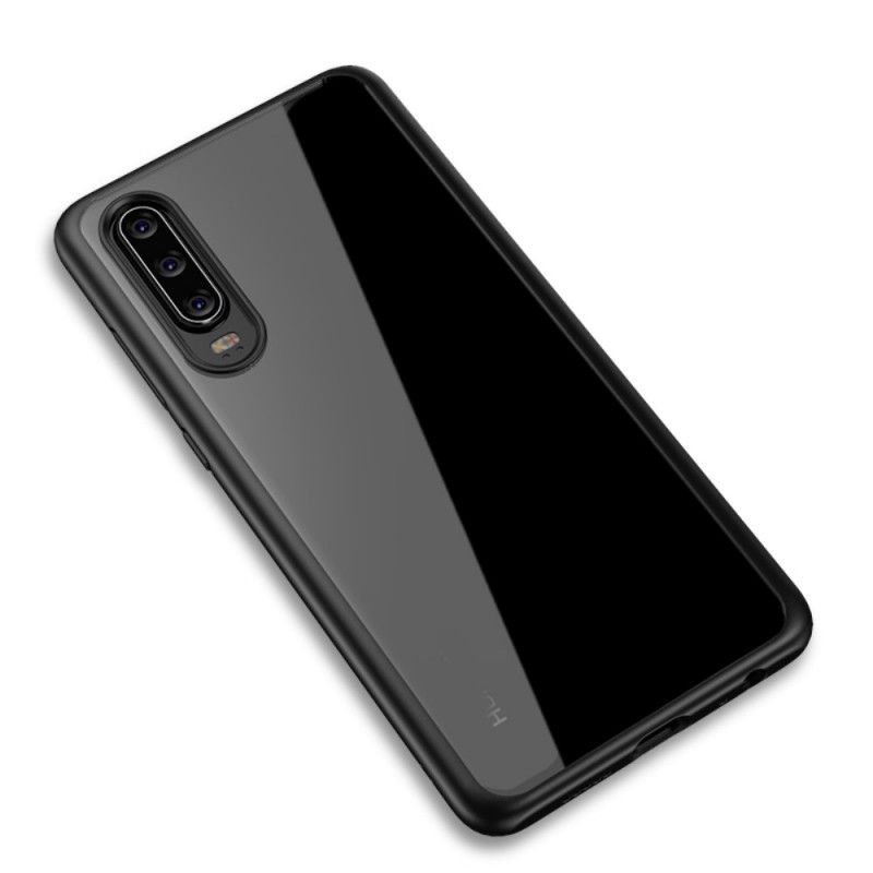 Hoesje Huawei P30 Rood Zwart Ipaky Hybride Serie