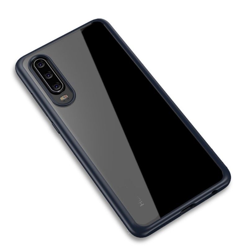 Hoesje Huawei P30 Rood Zwart Ipaky Hybride Serie