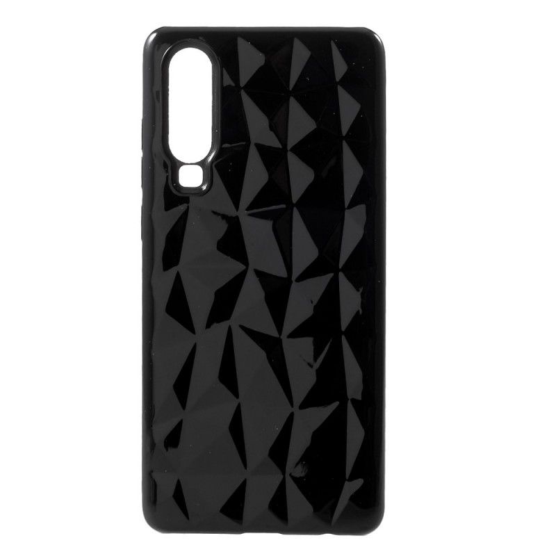 Hoesje Huawei P30 Telefoonhoesje Diamanttextuur