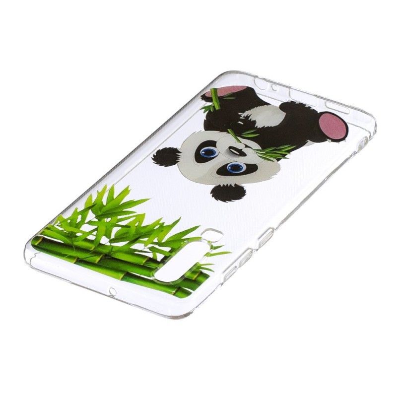 Hoesje Huawei P30 Telefoonhoesje Doorzichtige Panda Eet