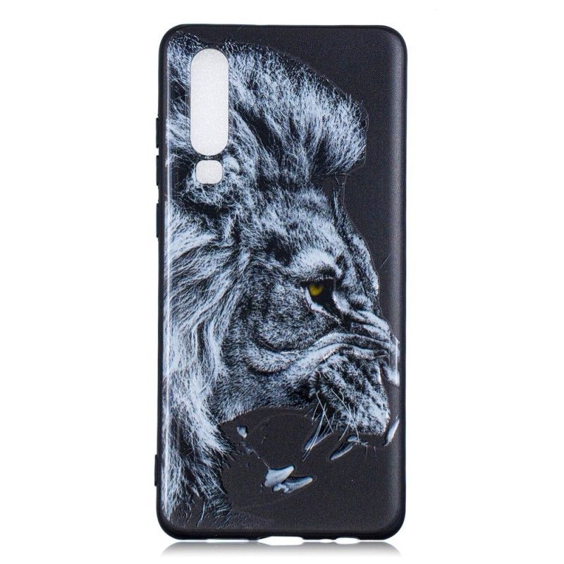 Hoesje Huawei P30 Telefoonhoesje Woeste Leeuw