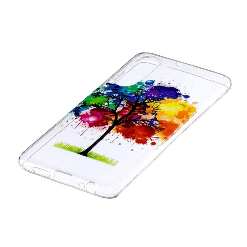 Hoesje Huawei P30 Transparante Aquarelboom