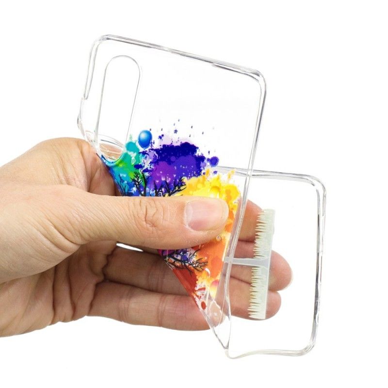 Hoesje Huawei P30 Transparante Aquarelboom
