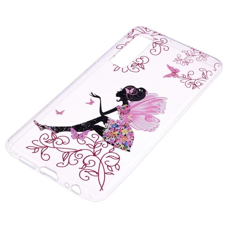 Hoesje Huawei P30 Transparante Bloemenfee