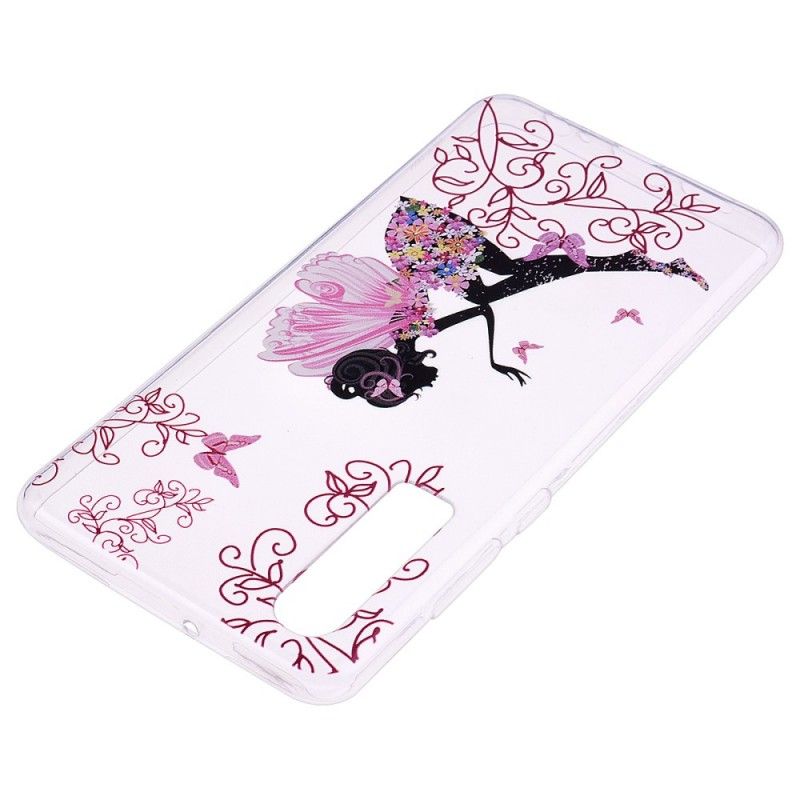 Hoesje Huawei P30 Transparante Bloemenfee
