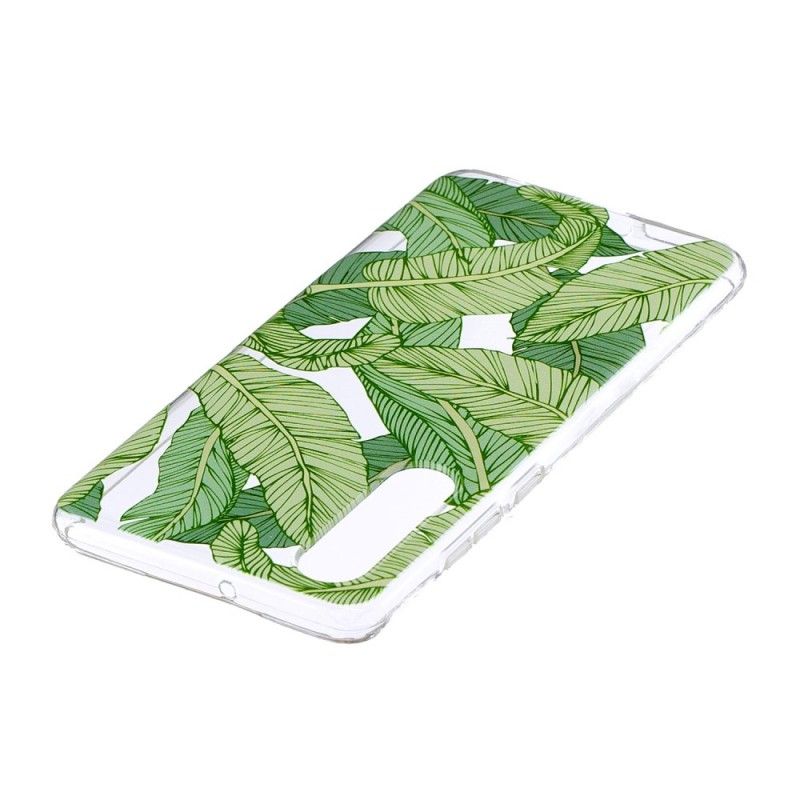 Hoesje Huawei P30 Transparante Grafische Bladen