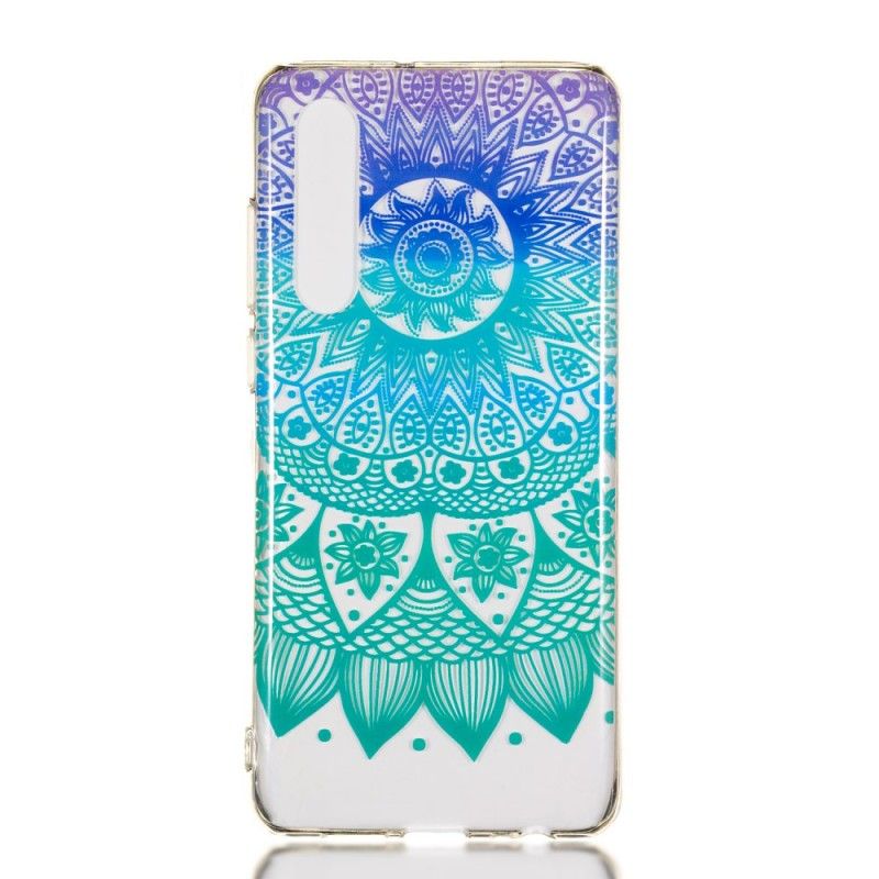 Hoesje Huawei P30 Transparante Kleurrijke Mandala