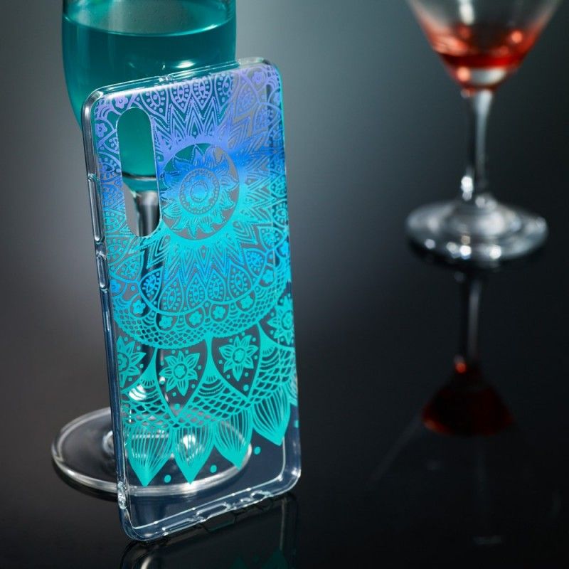 Hoesje Huawei P30 Transparante Kleurrijke Mandala