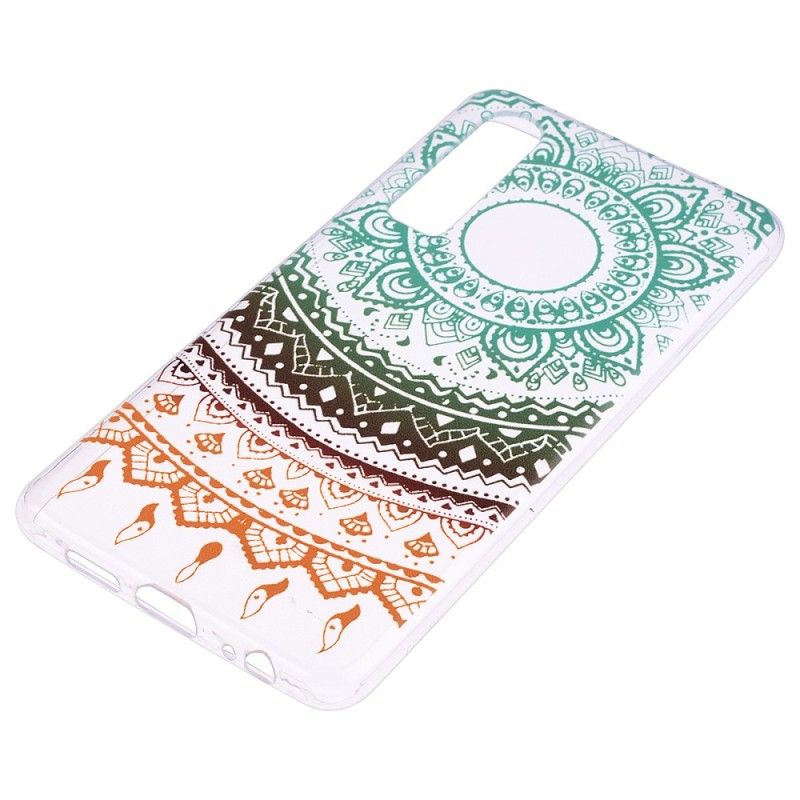 Hoesje Huawei P30 Transparante Kleurrijke Mandala