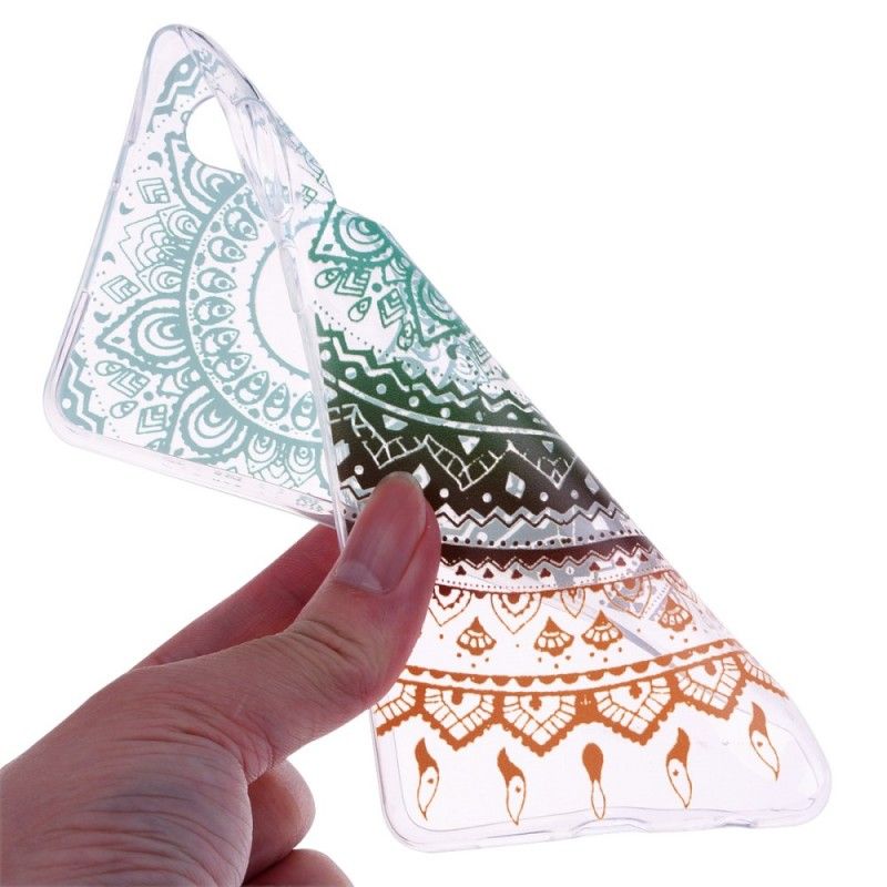 Hoesje Huawei P30 Transparante Kleurrijke Mandala