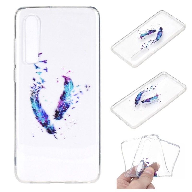 Hoesje Huawei P30 Transparante Veren