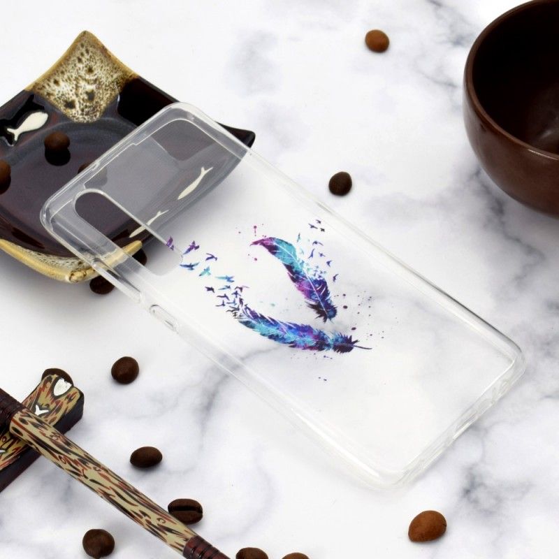 Hoesje Huawei P30 Transparante Veren