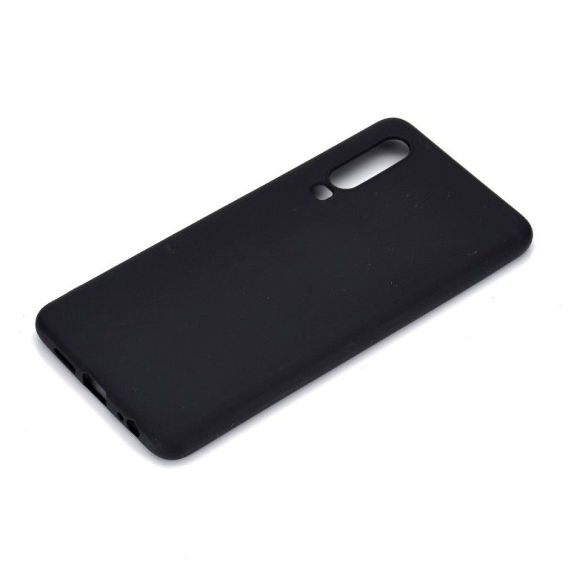 Hoesje Huawei P30 Wit Zwart Siliconen