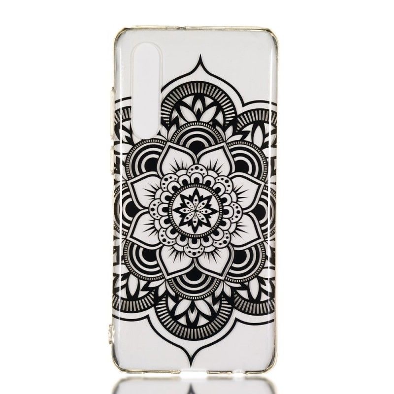 Hoesje Huawei P30 Zwarte Mandala Art