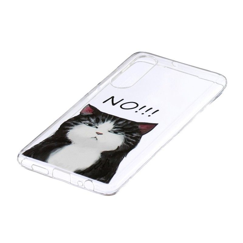 Hoesje voor Huawei P30 De Kat Die Nee Zegt