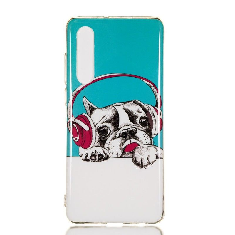 Hoesje voor Huawei P30 Fluorescerende Hond