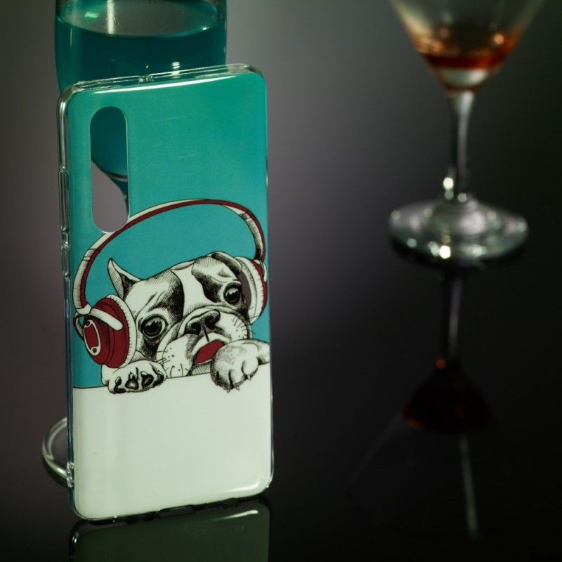 Hoesje voor Huawei P30 Fluorescerende Hond