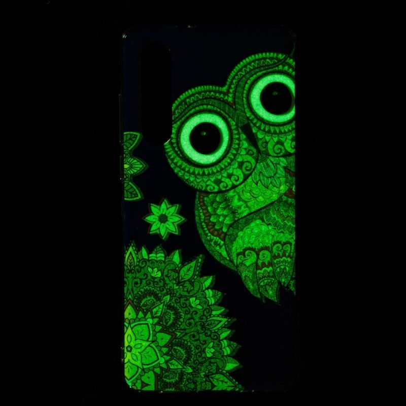 Hoesje voor Huawei P30 Fluorescerende Mandala-Uil