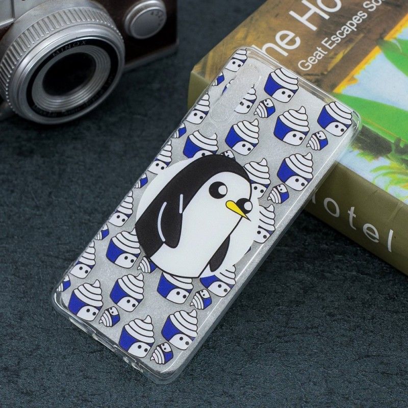 Hoesje voor Huawei P30 Transparante Pinguïns