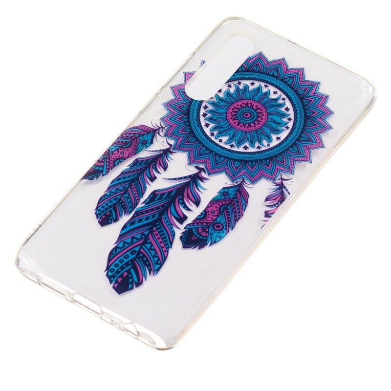 Hoesje voor Huawei P30 Vanger Droomt Blauwe Veren