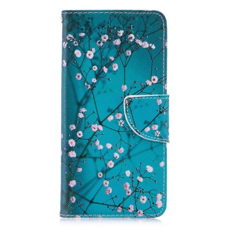 Leren Hoesje Huawei P30 Bloeiende Boom