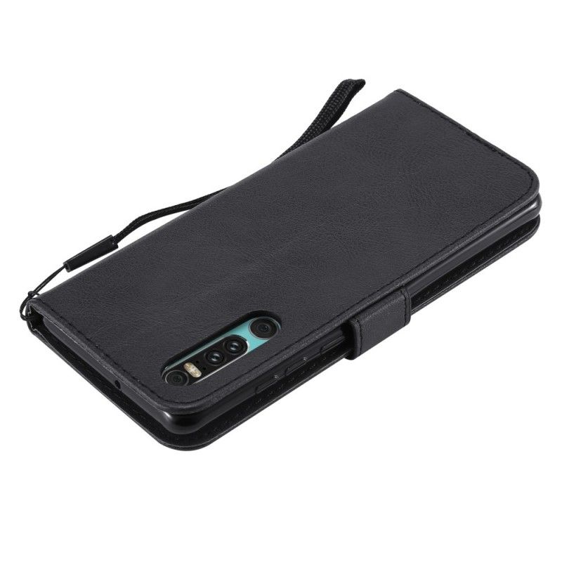 Leren Hoesje Huawei P30 Leereffect Met String