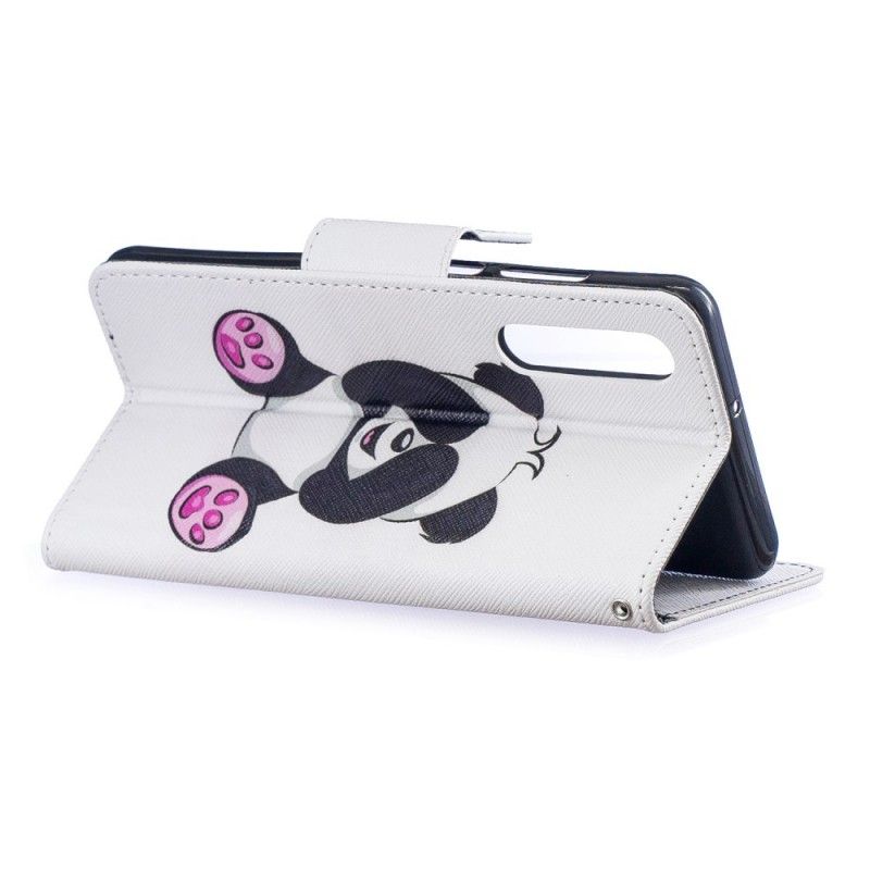 Leren Hoesje Huawei P30 Leuke Panda