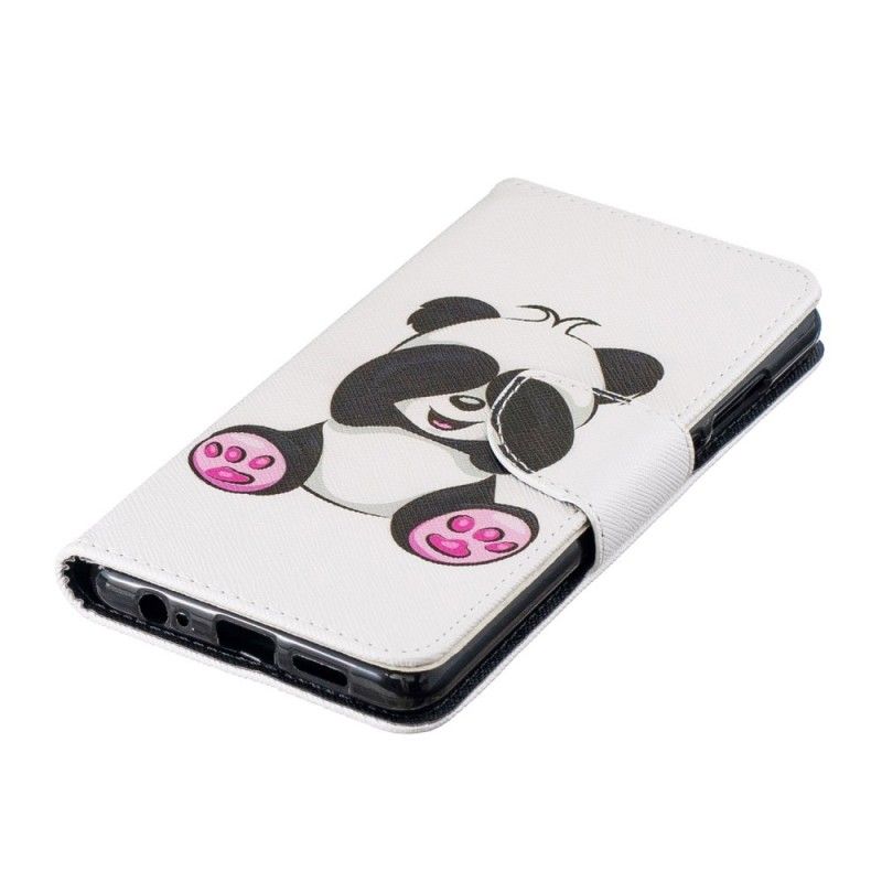 Leren Hoesje Huawei P30 Leuke Panda