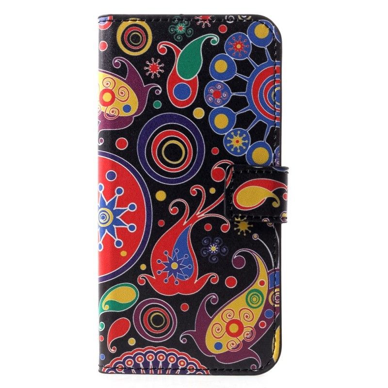 Leren Hoesje Huawei P30 Melkwegontwerp