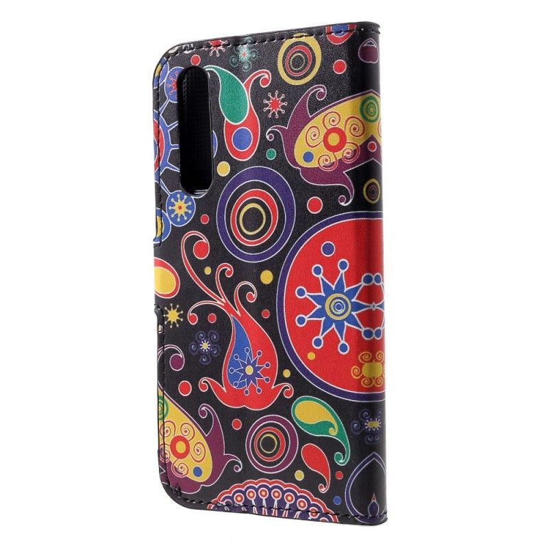 Leren Hoesje Huawei P30 Melkwegontwerp