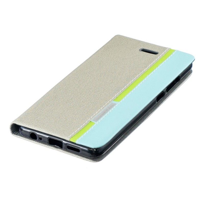 Leren Hoesje Huawei P30 Telefoonhoesje Verticale Lijn
