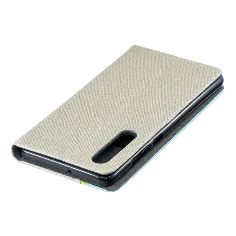 Leren Hoesje Huawei P30 Telefoonhoesje Verticale Lijn