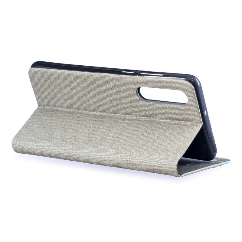 Leren Hoesje Huawei P30 Telefoonhoesje Verticale Lijn