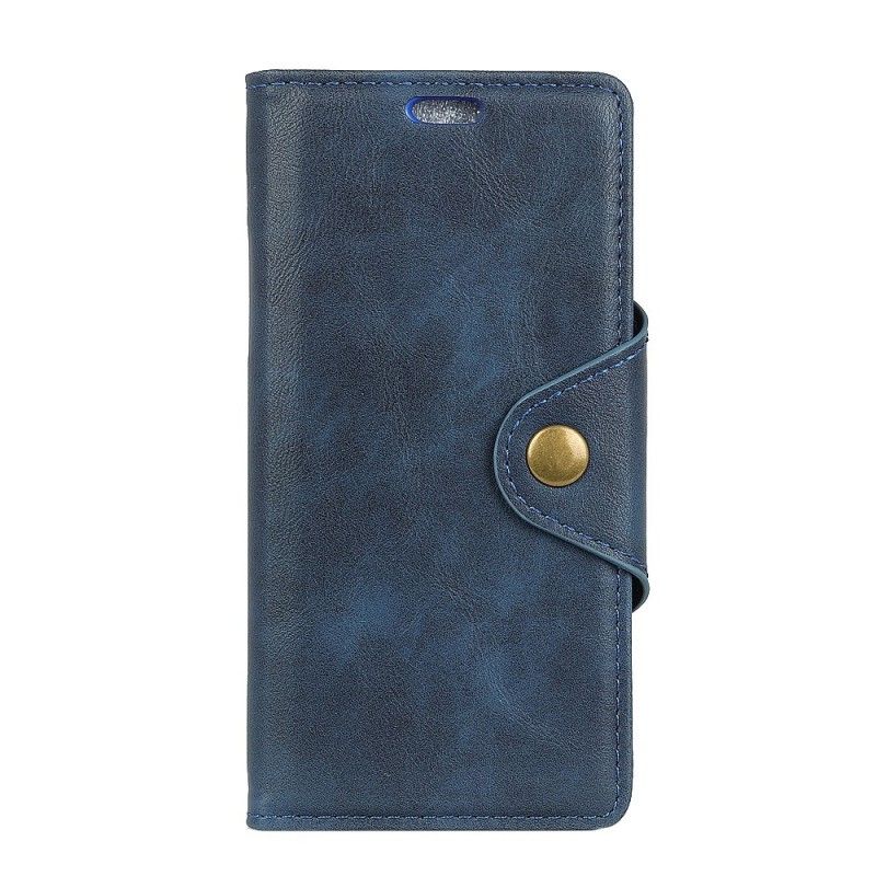 Leren Hoesje Huawei P30 Vintage Kunstleren Knoop