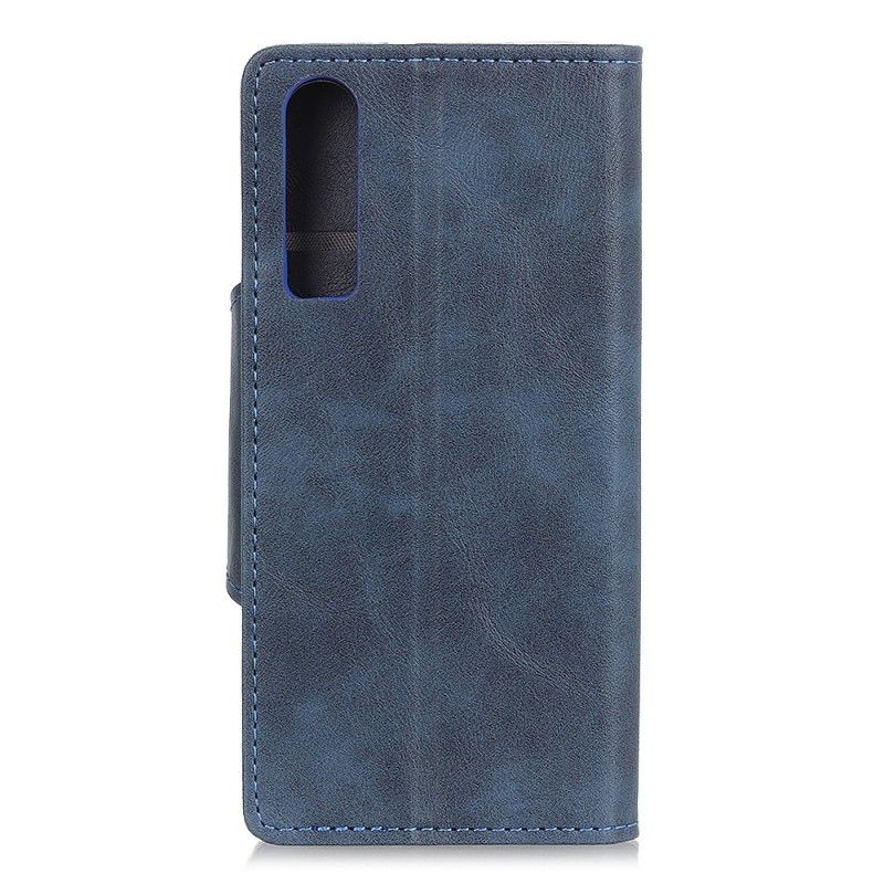 Leren Hoesje Huawei P30 Vintage Kunstleren Knoop
