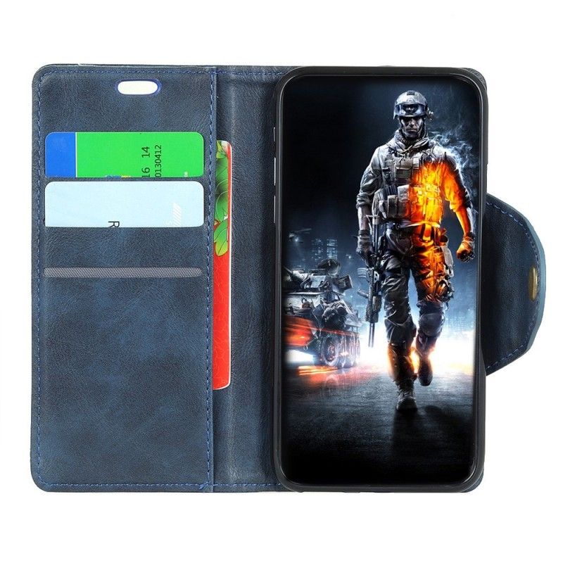 Leren Hoesje Huawei P30 Vintage Kunstleren Knoop