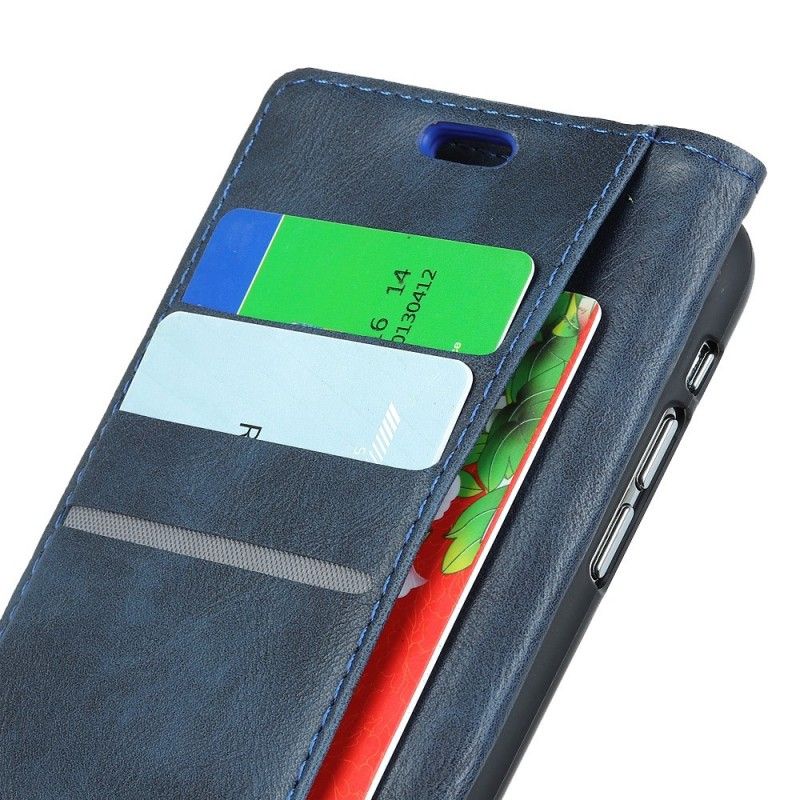 Leren Hoesje Huawei P30 Vintage Kunstleren Knoop