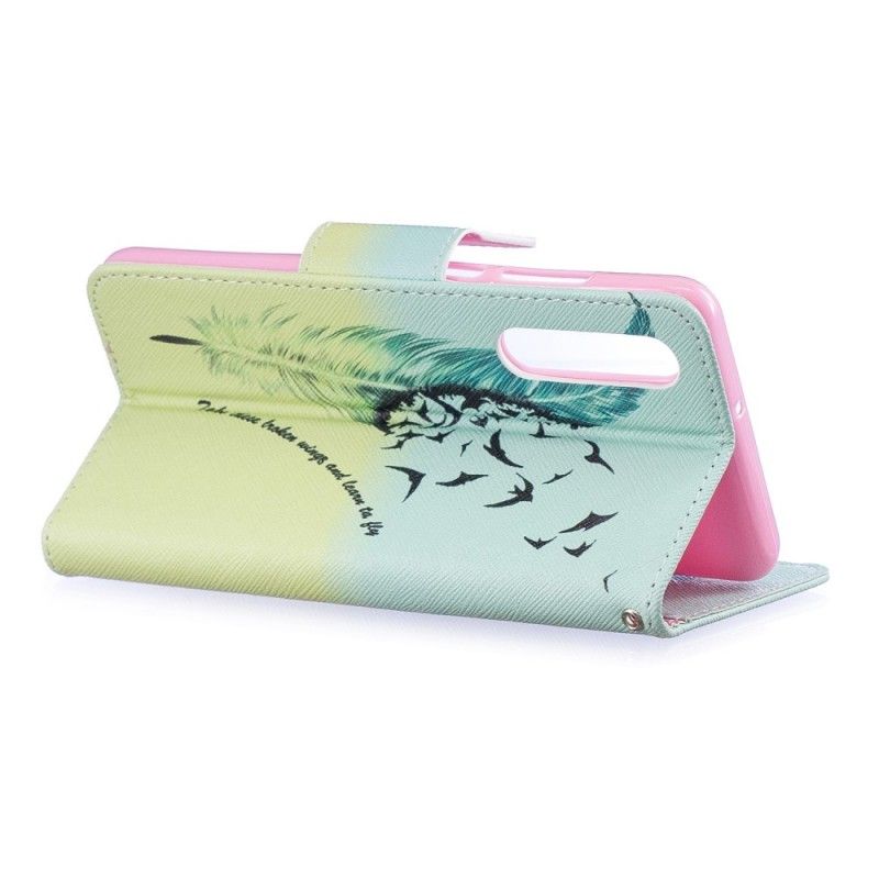Leren Hoesje Huawei P30 Leren Vliegen