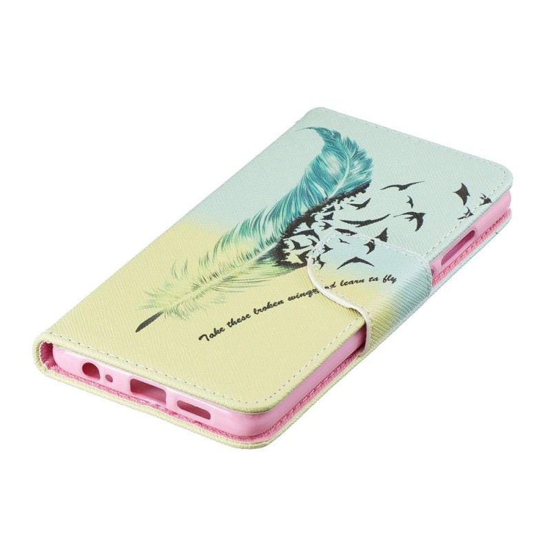 Leren Hoesje Huawei P30 Leren Vliegen