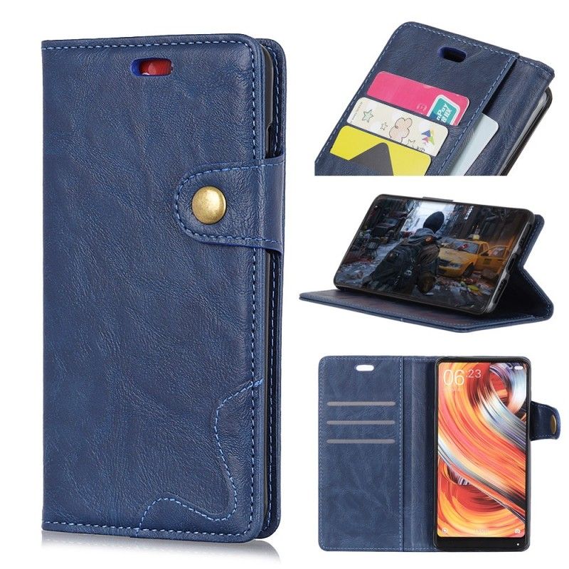Leren Hoesje voor Huawei P30 Artistieke Knop