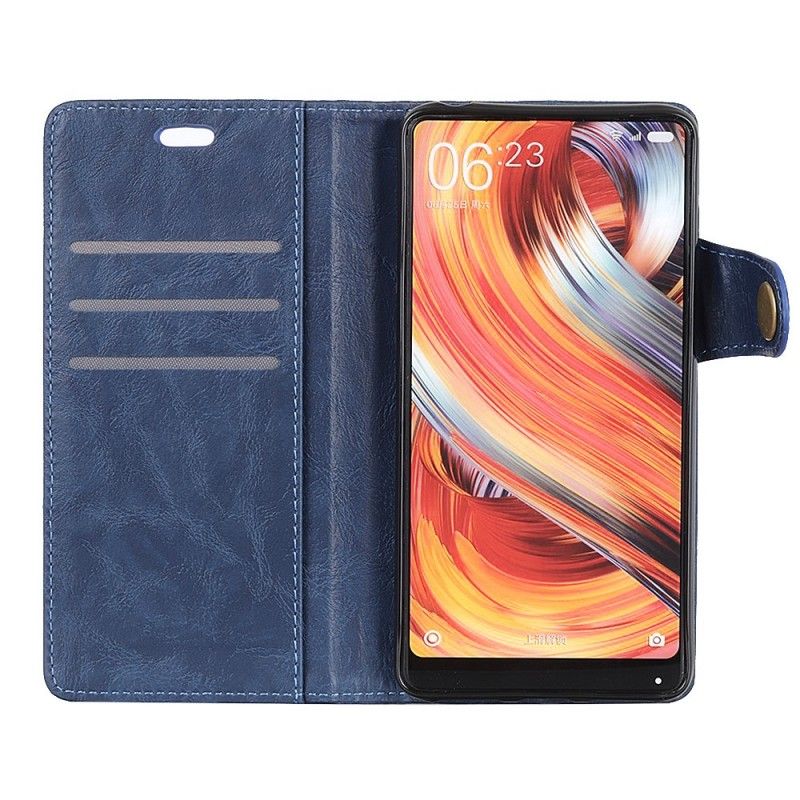 Leren Hoesje voor Huawei P30 Artistieke Knop