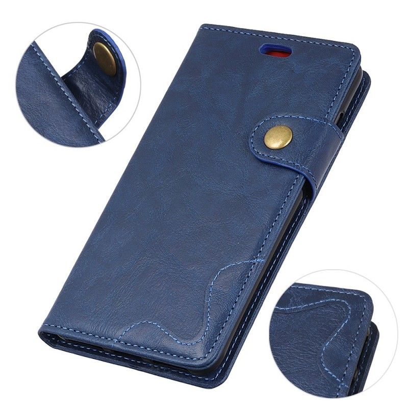 Leren Hoesje voor Huawei P30 Artistieke Knop