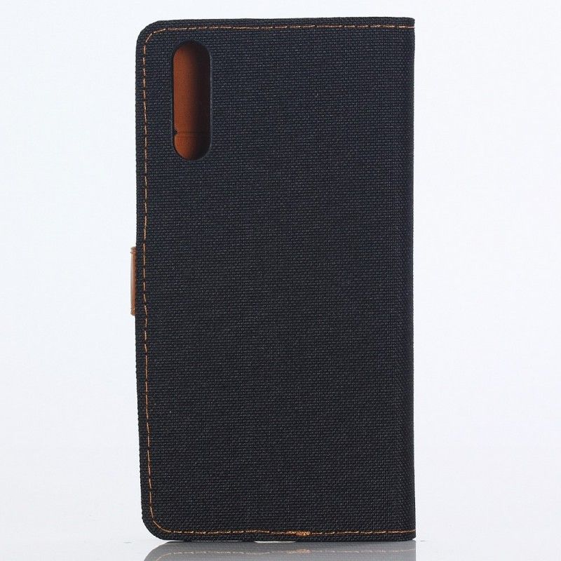 Leren Hoesje voor Huawei P30 Zwart Spijkerbroek