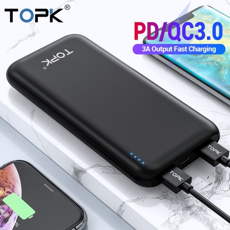 Topk Externe Batterij Met Drie Poorten