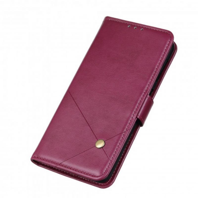 Flip Case Leren Sony Xperia 10 Iii Rivet X-ontwerp