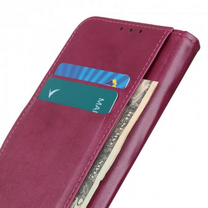 Flip Case Leren Sony Xperia 10 Iii Rivet X-ontwerp