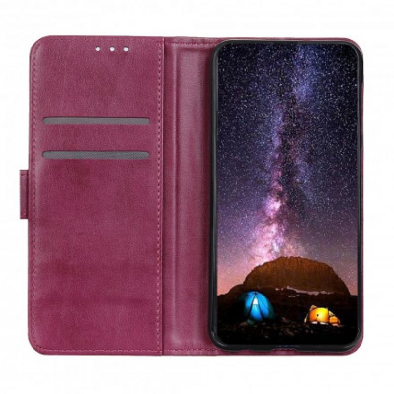 Flip Case Leren Sony Xperia 10 Iii Rivet X-ontwerp