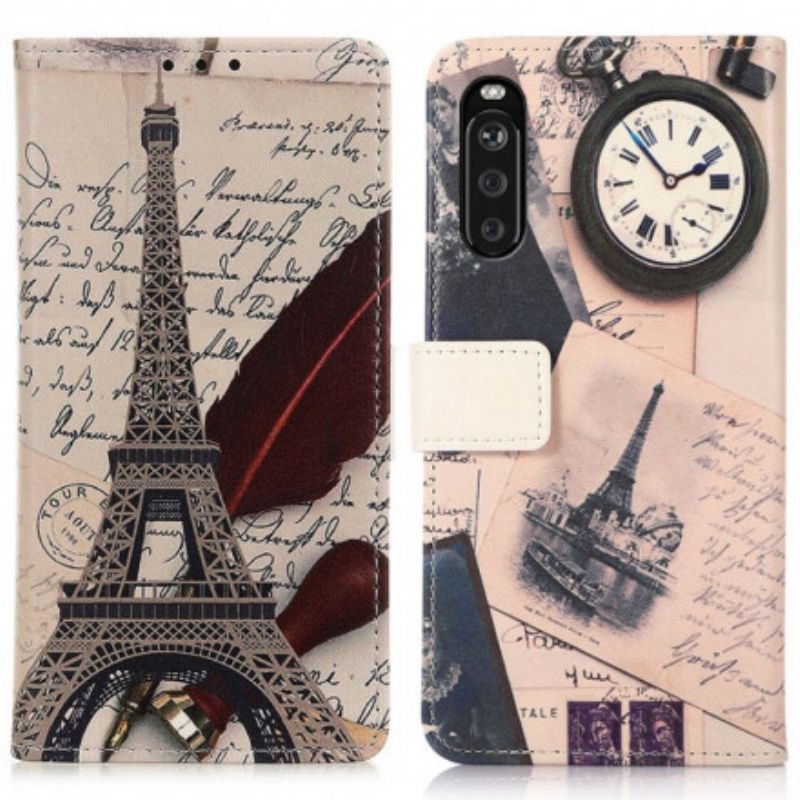 Folio-hoesje Sony Xperia 10 Iii Eiffeltoren Van De Dichter