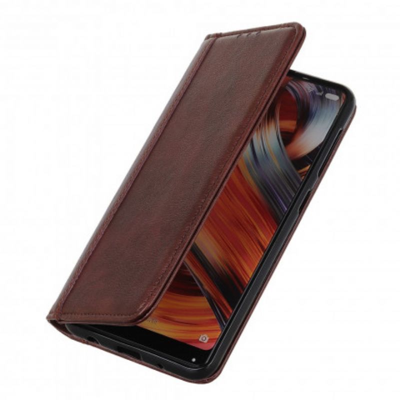 Folio-hoesje Sony Xperia 10 Iii Elegance Split Litchi Leer Bescherming Hoesje